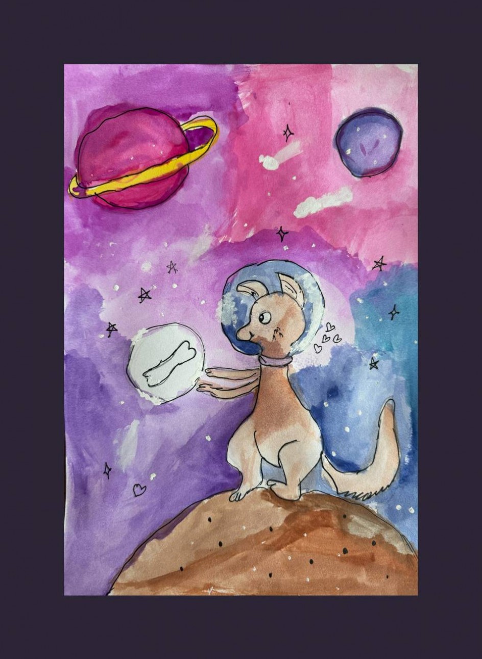 Собака хочет косточку