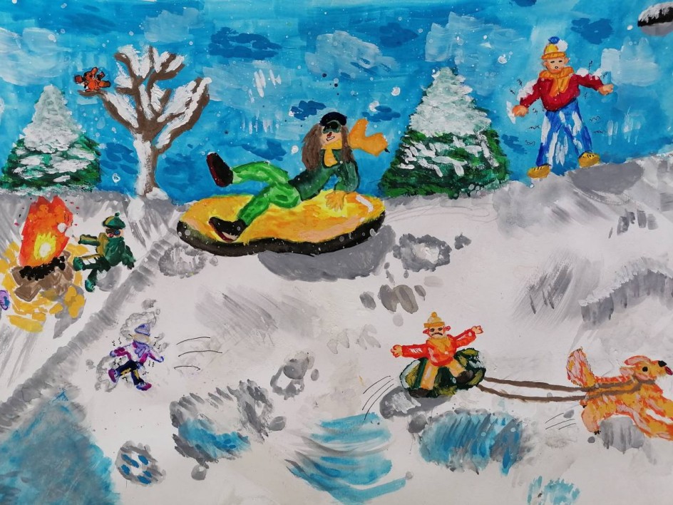 Зимний воздух - здоровая семья