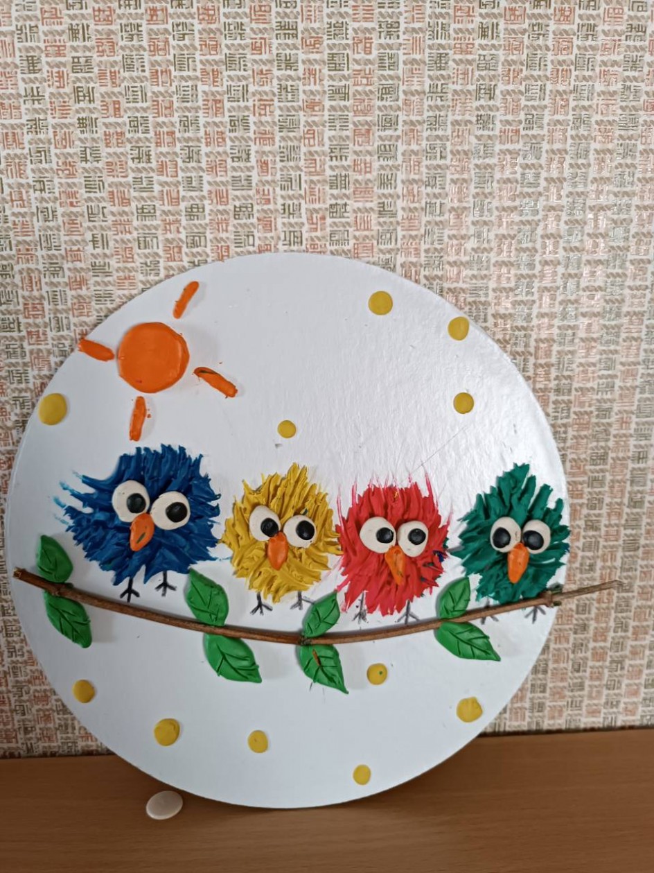 Совушки на веточке