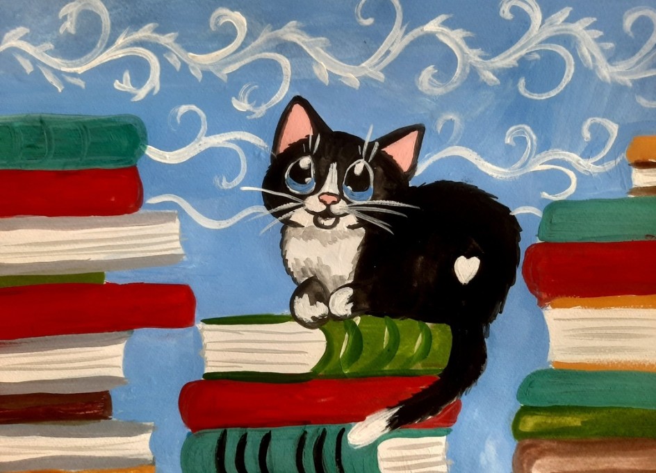 Кот - книголюб
