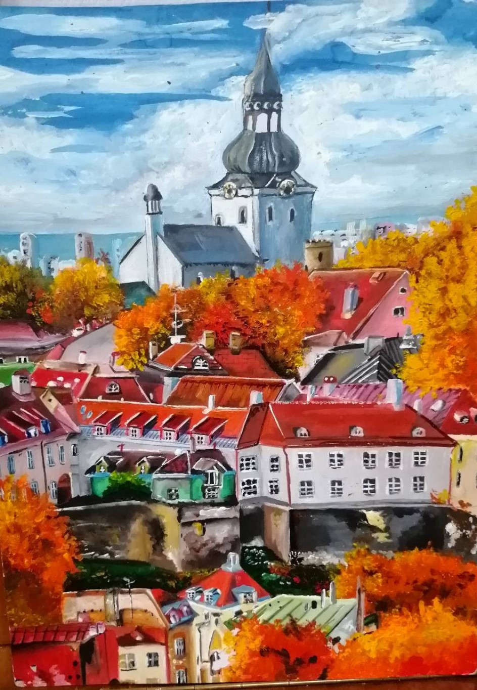 Город осенью