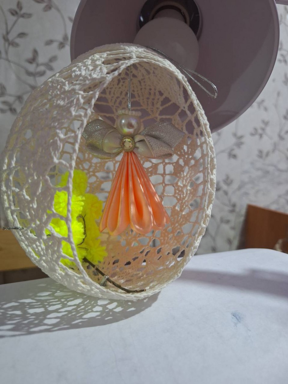 Кружевное пасхальное яйцо