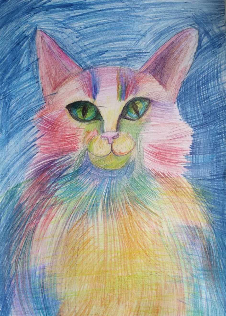 Кот-художник