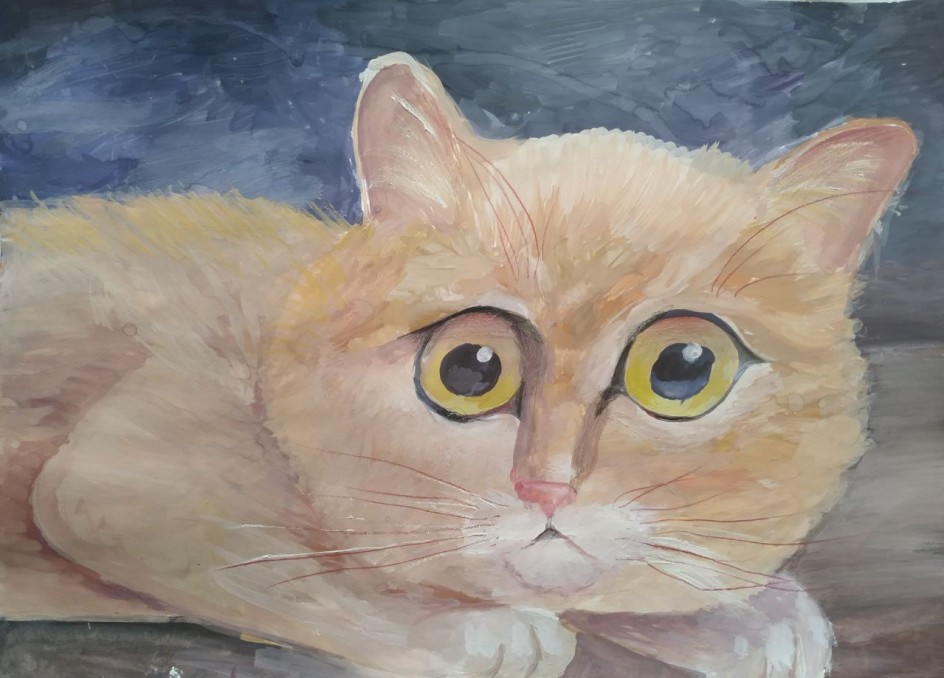 Кот на охоте
