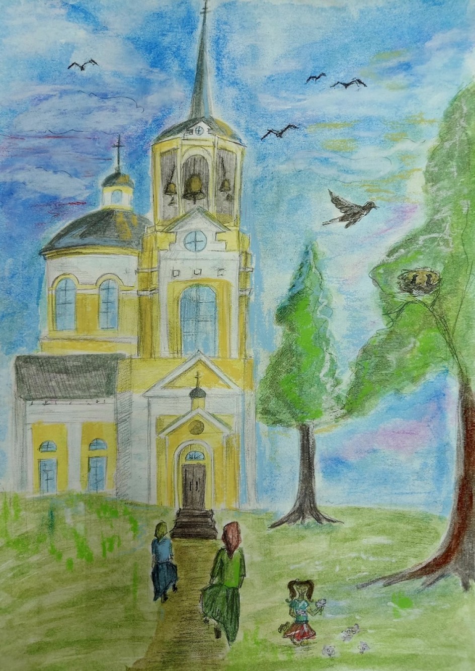 Заутреня в храме