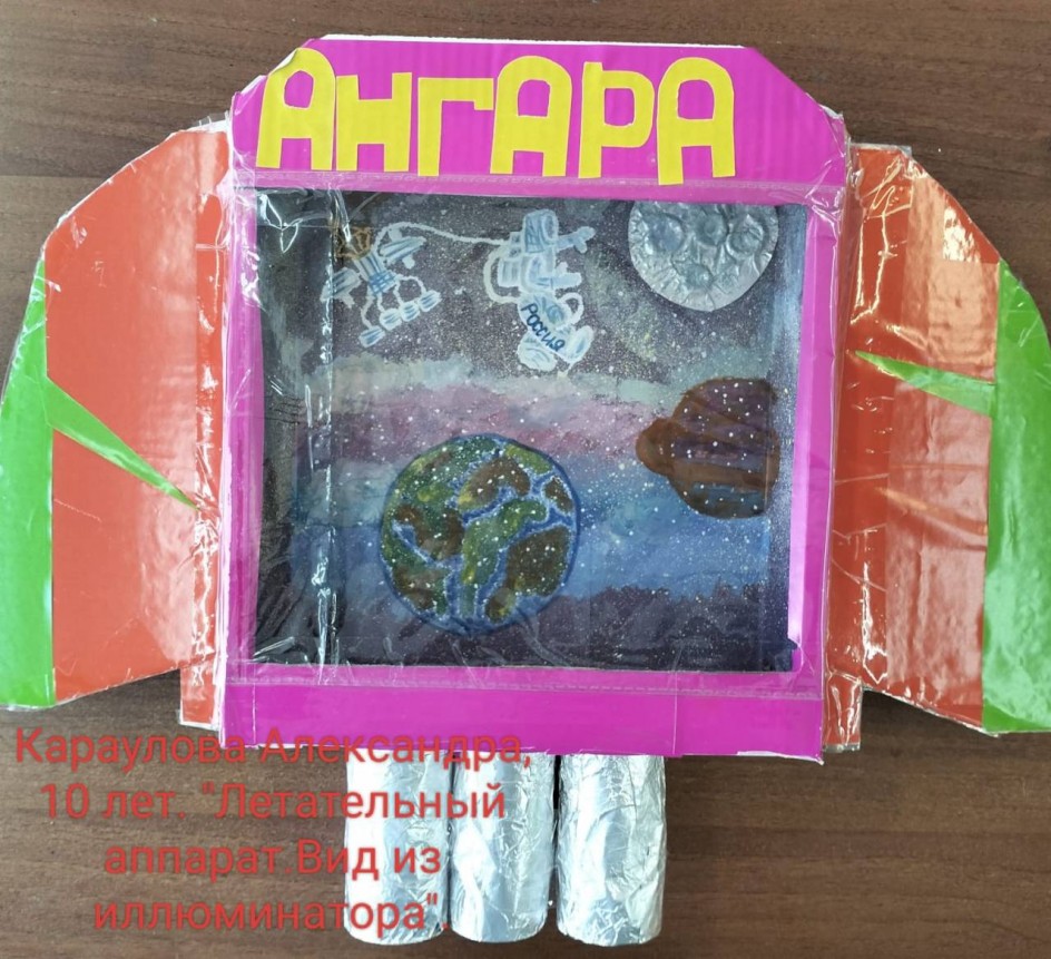 Летательный аппарат. Вид из иллюминатора