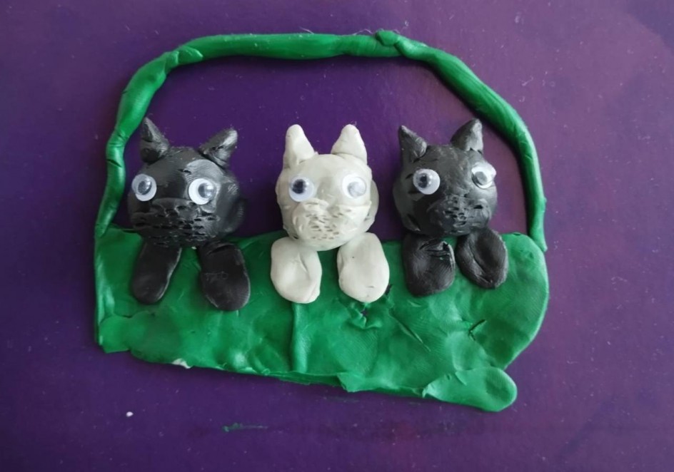 Котята в корзине