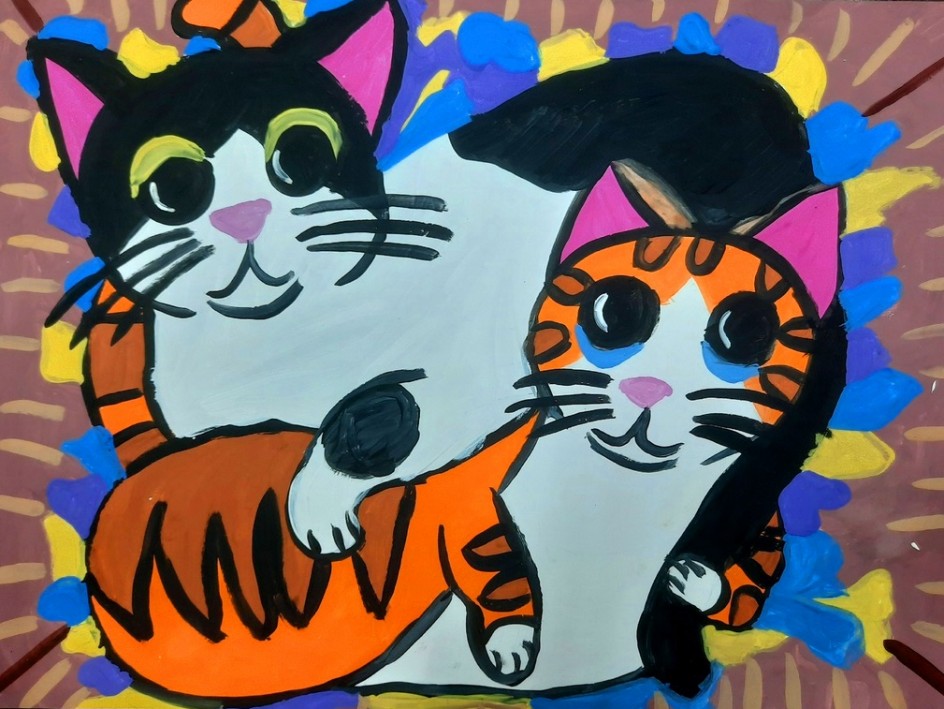 Веселые котята