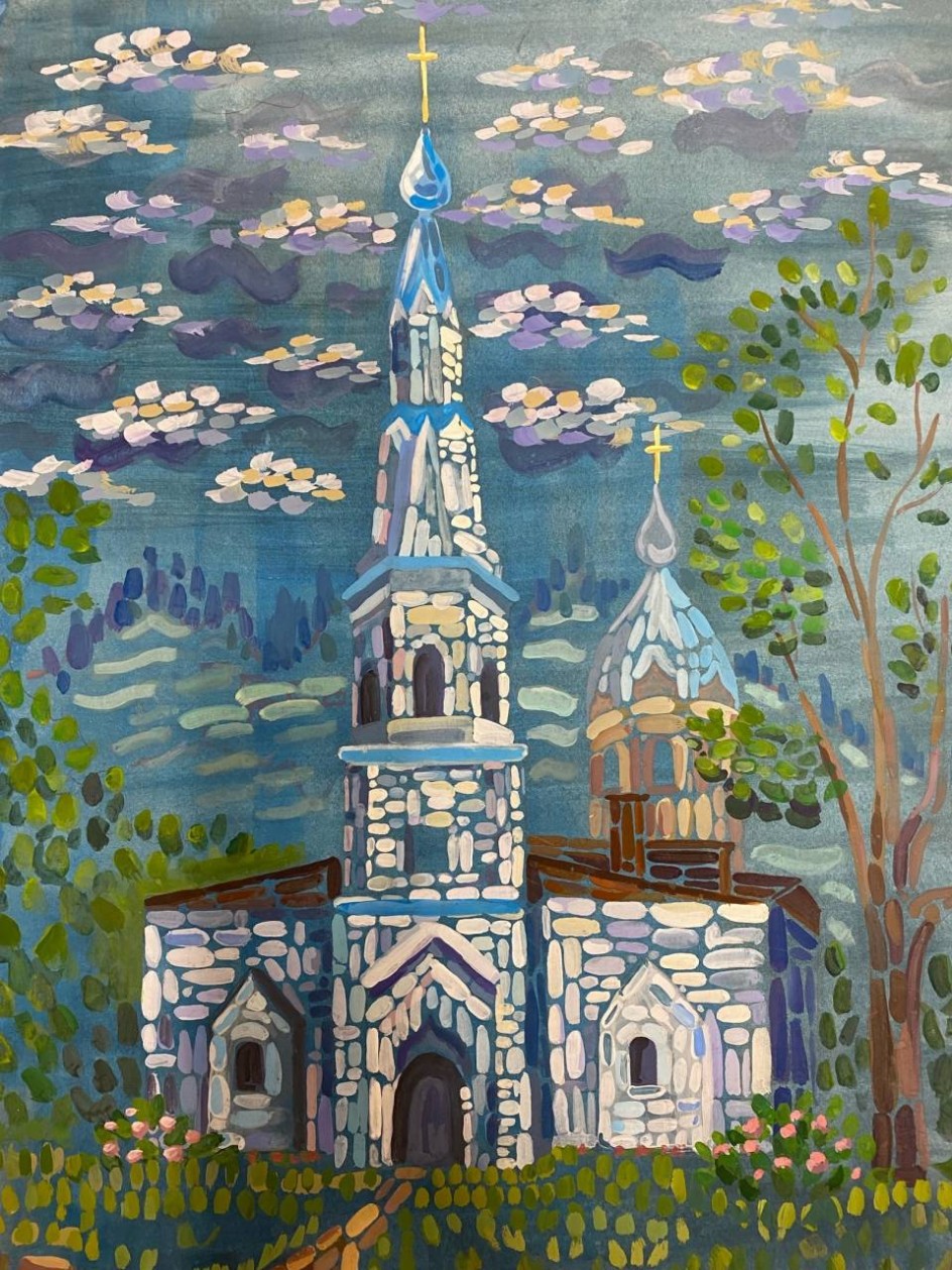 "Храм Рождества Христова, д.Старополье Сланцевский р-н"