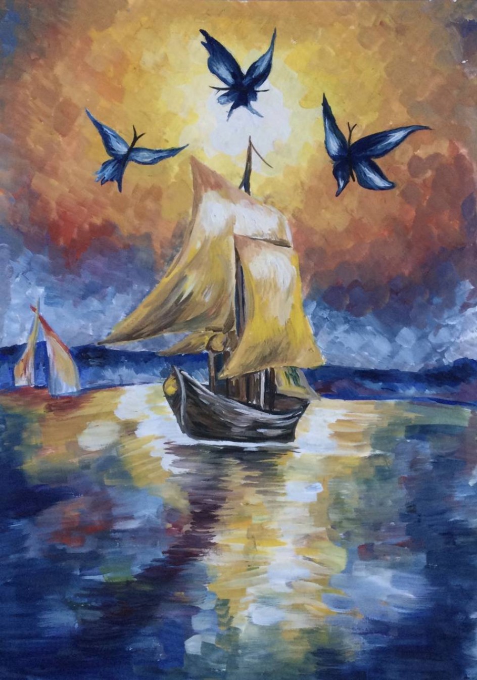 Вечер на море