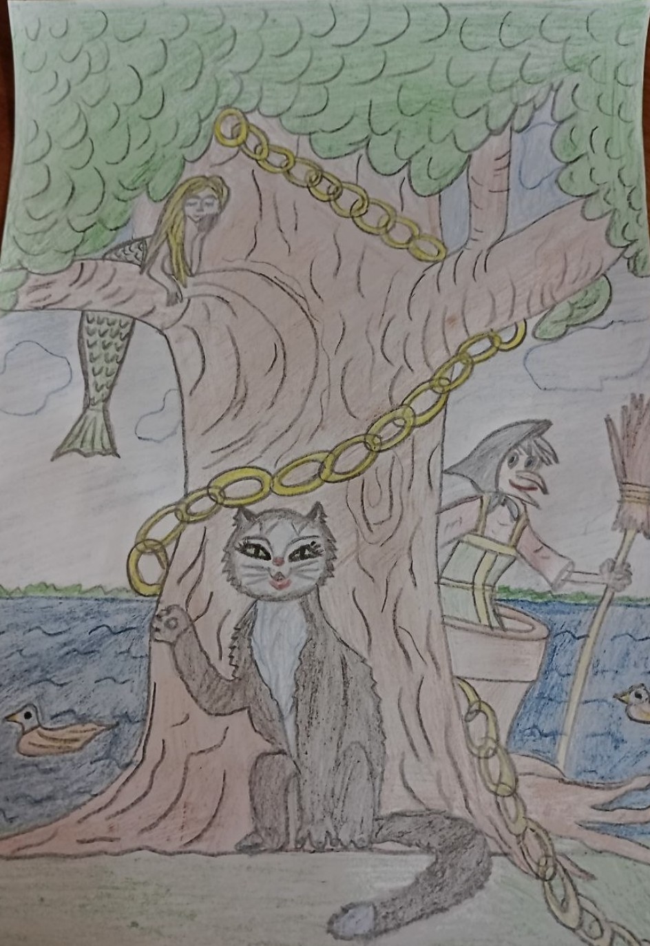 Кот учёный