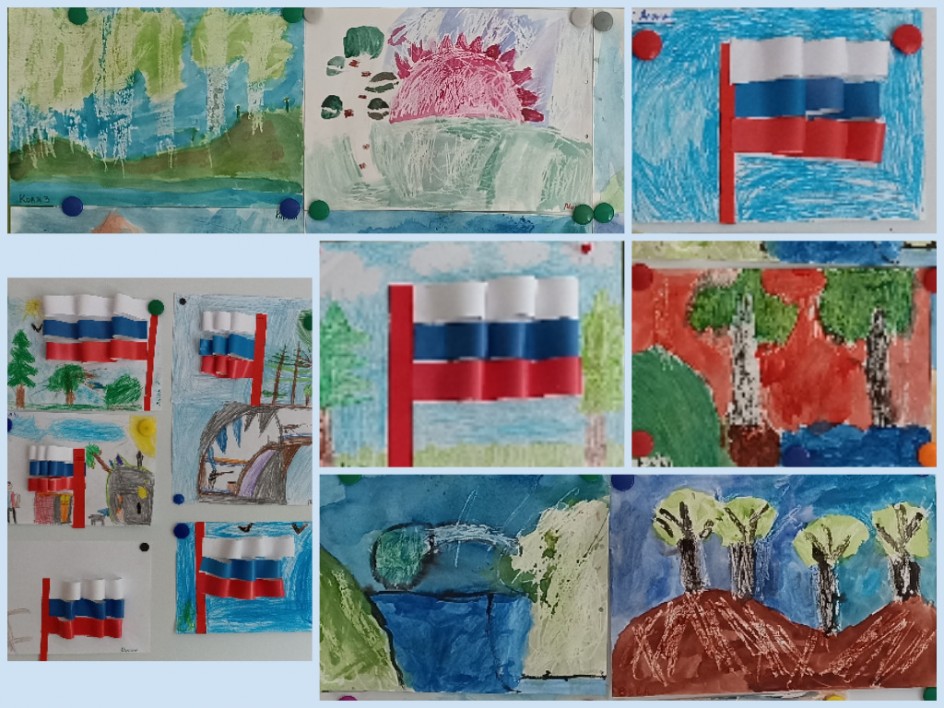 Выставка работ "Мы Родиной зовем Россию"