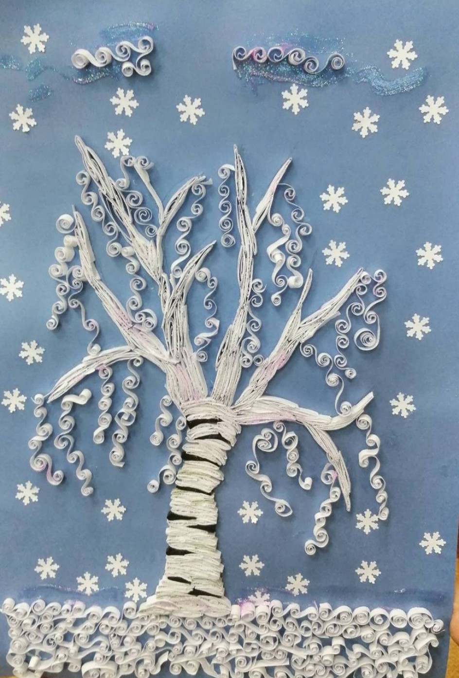 Белая берёза под моим окном...