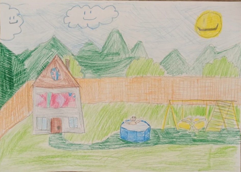 На любимой даче.