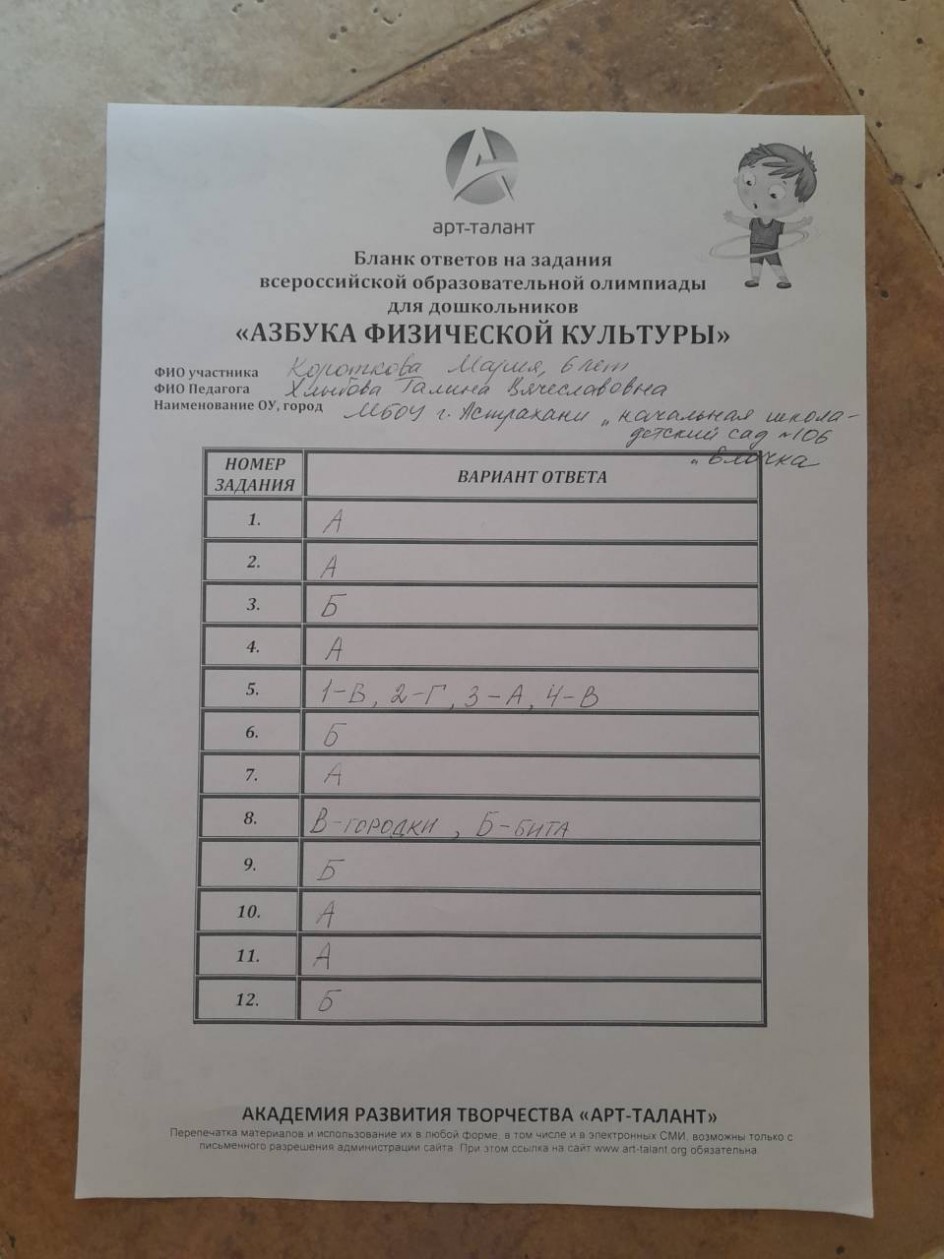 Азбука физической культуры