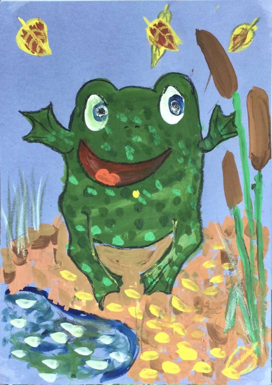 Веселая лягушка