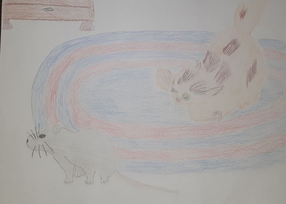 Охотящаяся кошка