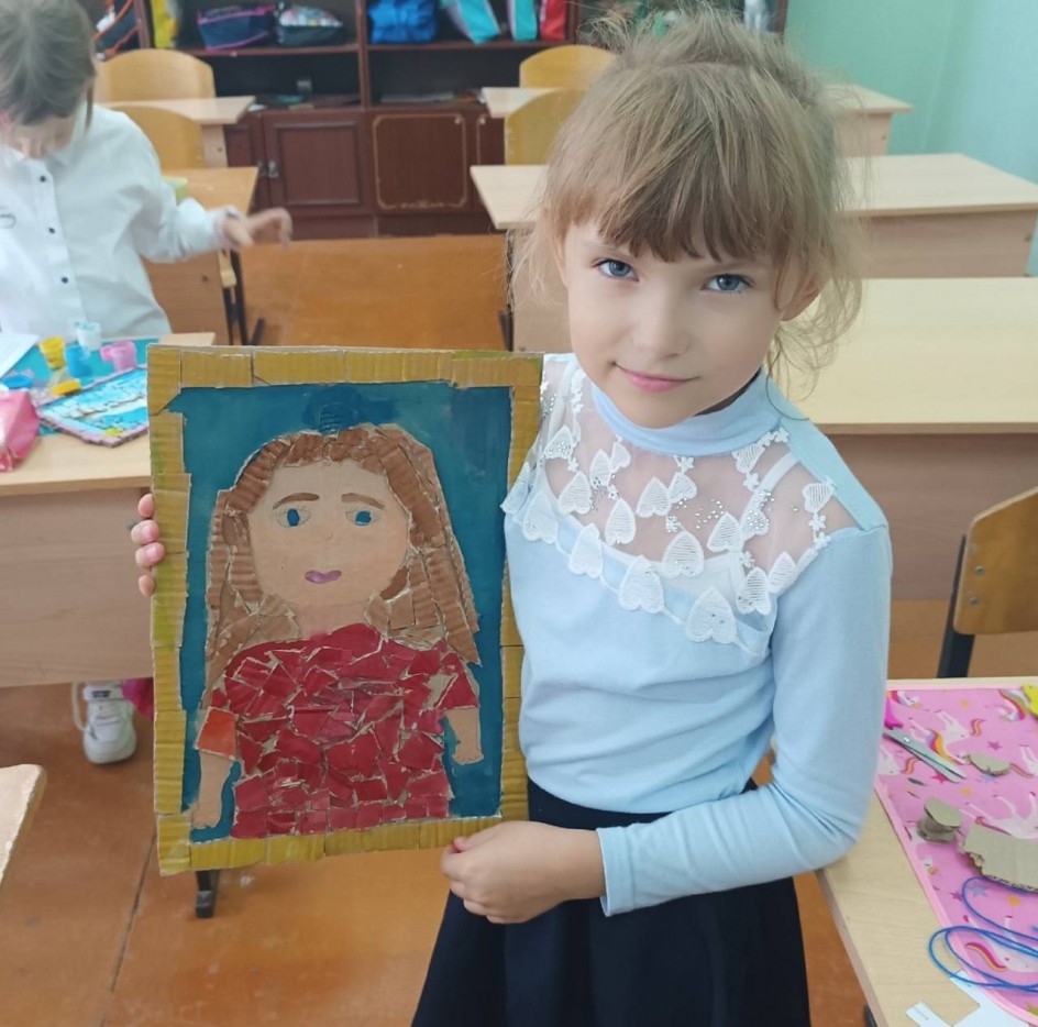Портрет из картона