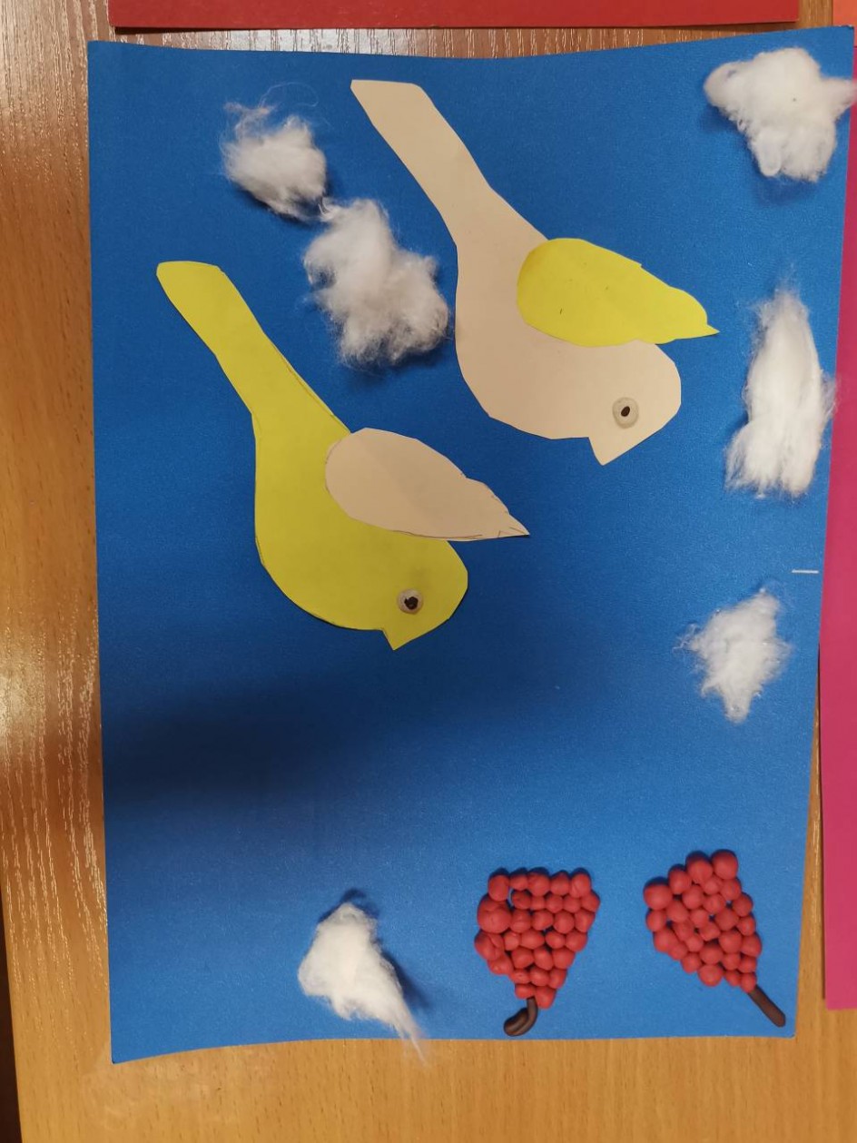 Птицы и рябина