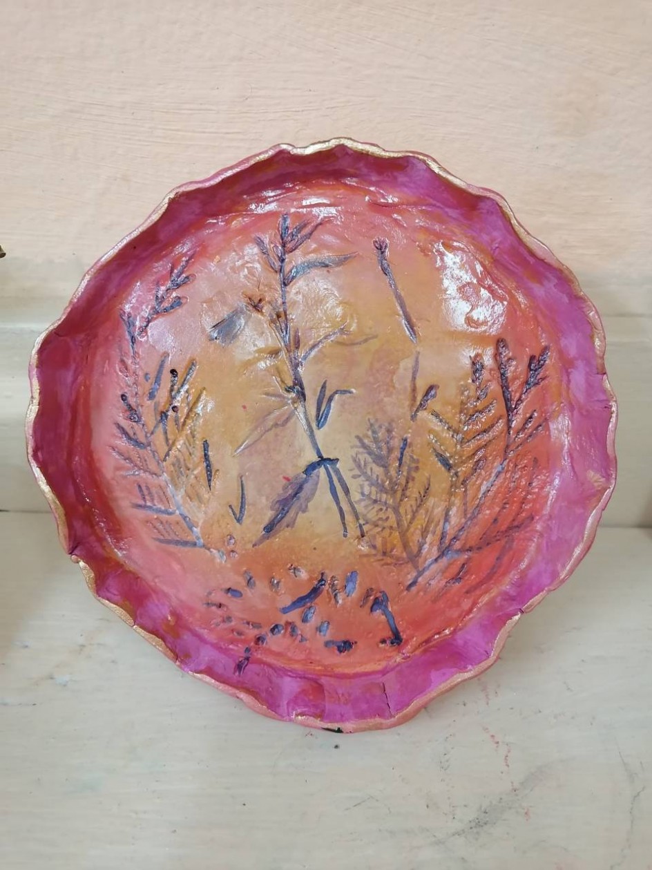 Тарелочка "Осень. Букет злаков"