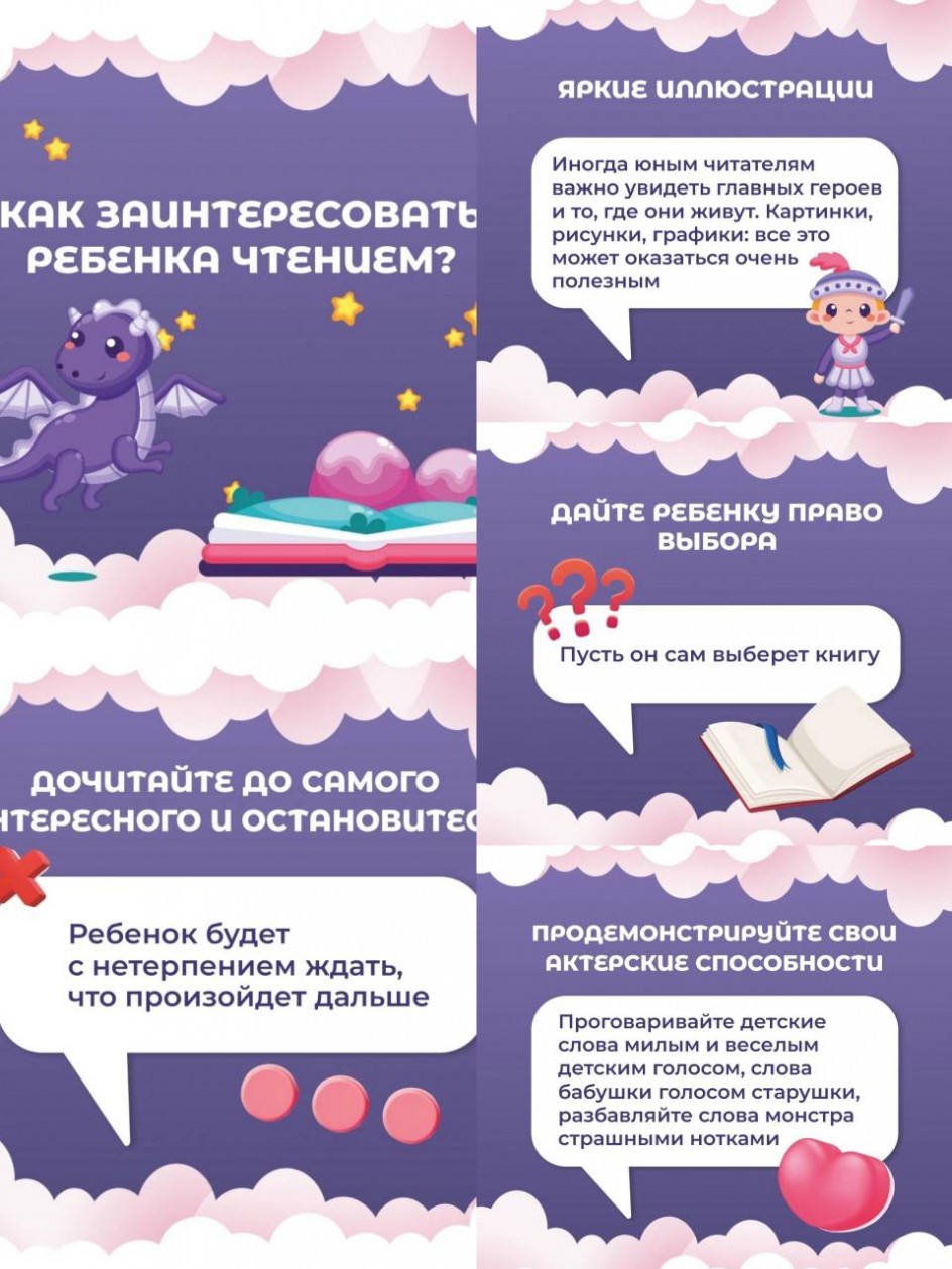 Карточки-рекомендации для родителей "Как заинтересовать ребенка чтением"