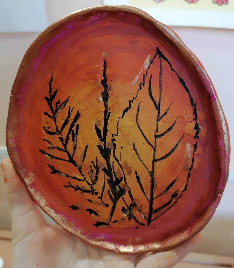 Тарелка"Осень"