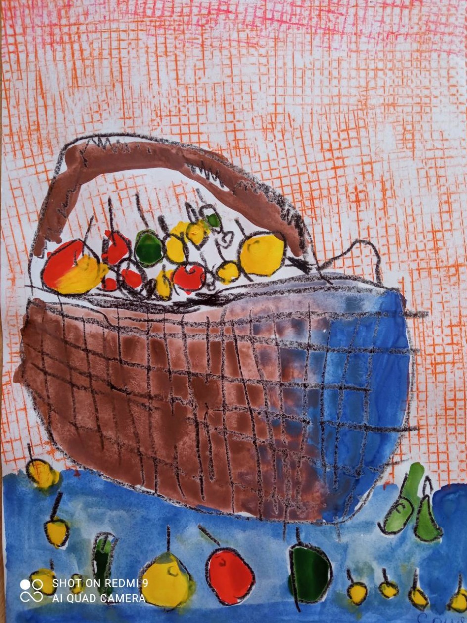 Яблоки в корзине