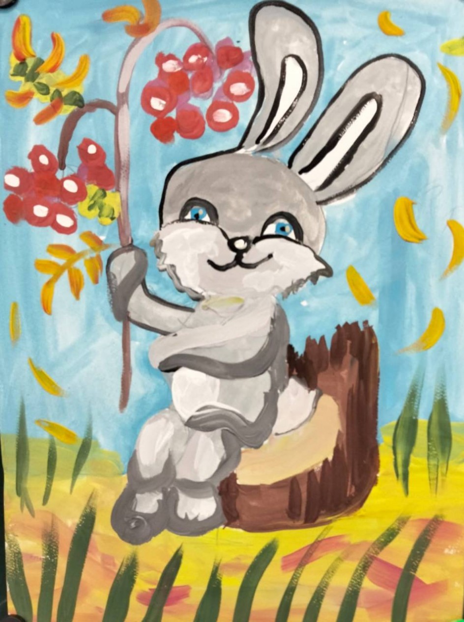 Зайка с рябиной