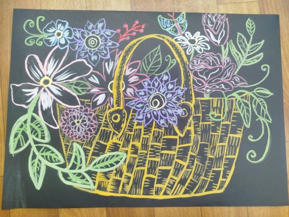 Корзина с цветами