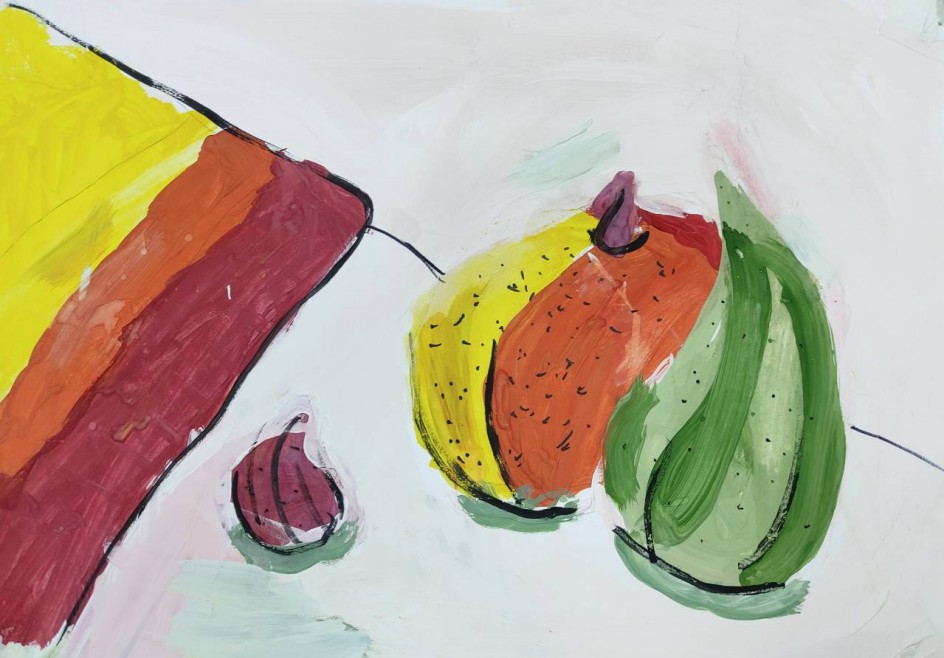 Яркий натюрморт с тыквой