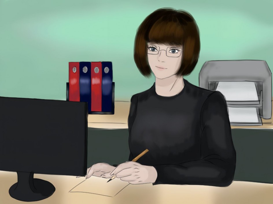Мама на работе