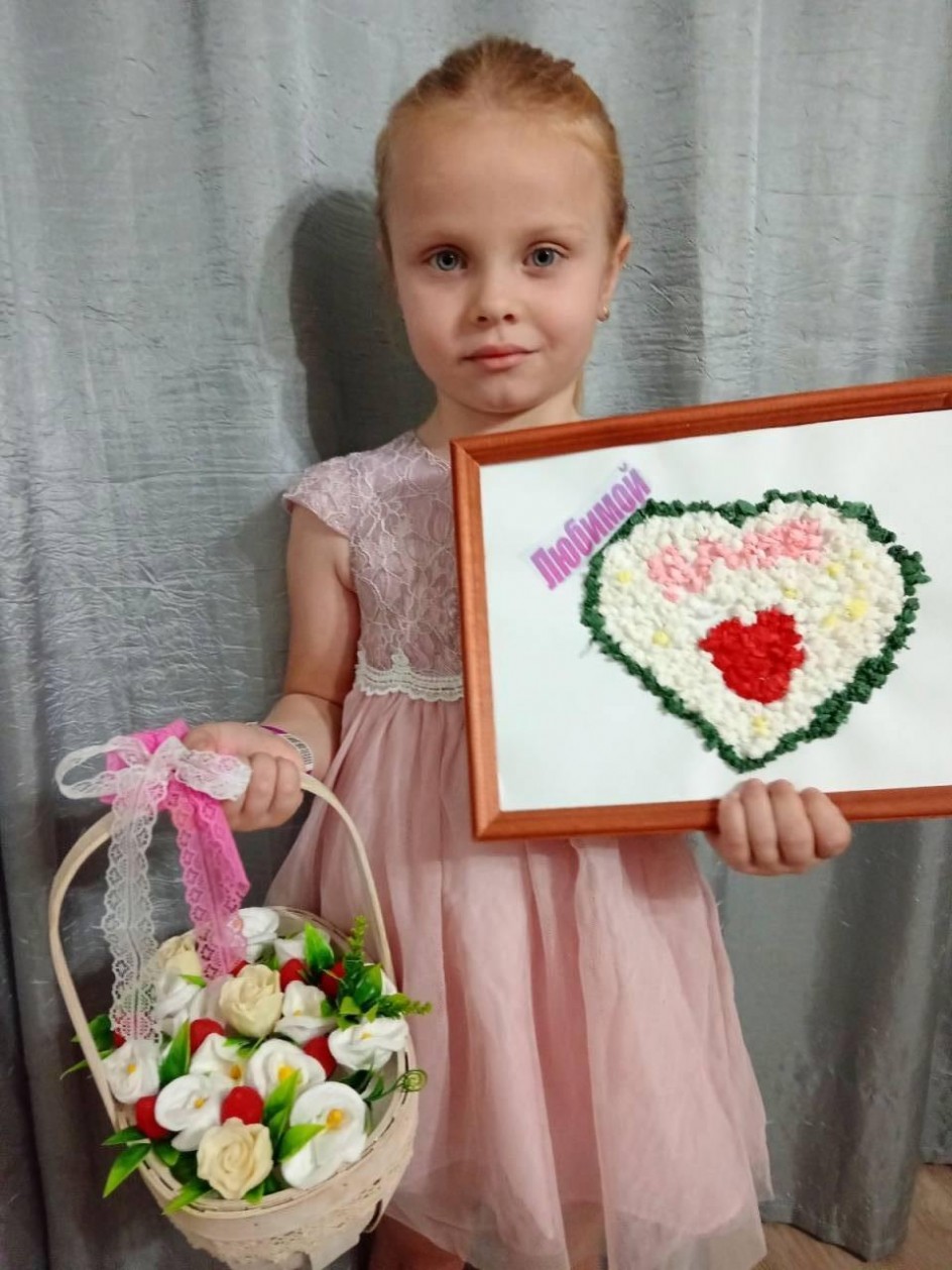 Открытка для мамочки и корзинка для мамы