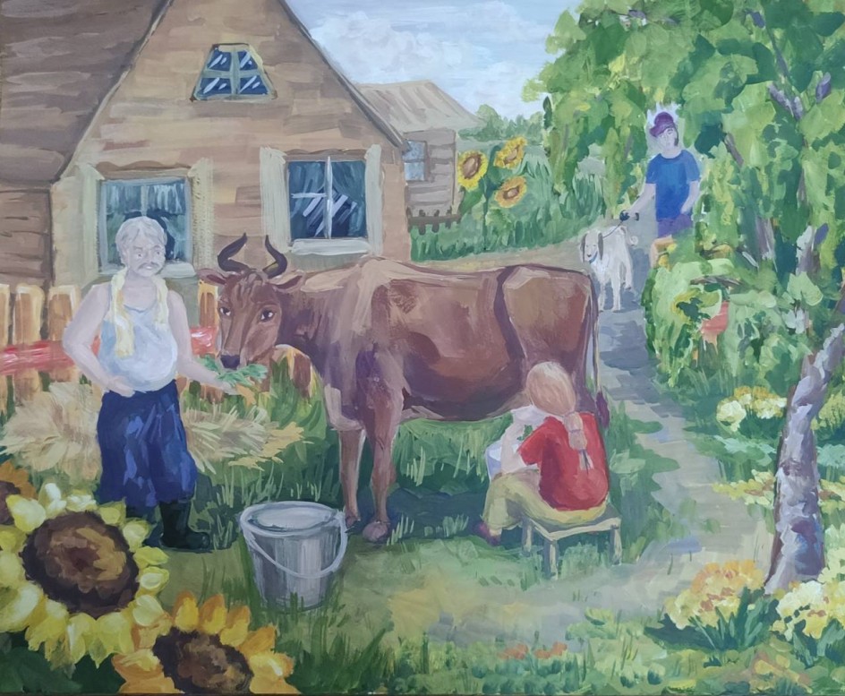 "В деревне"